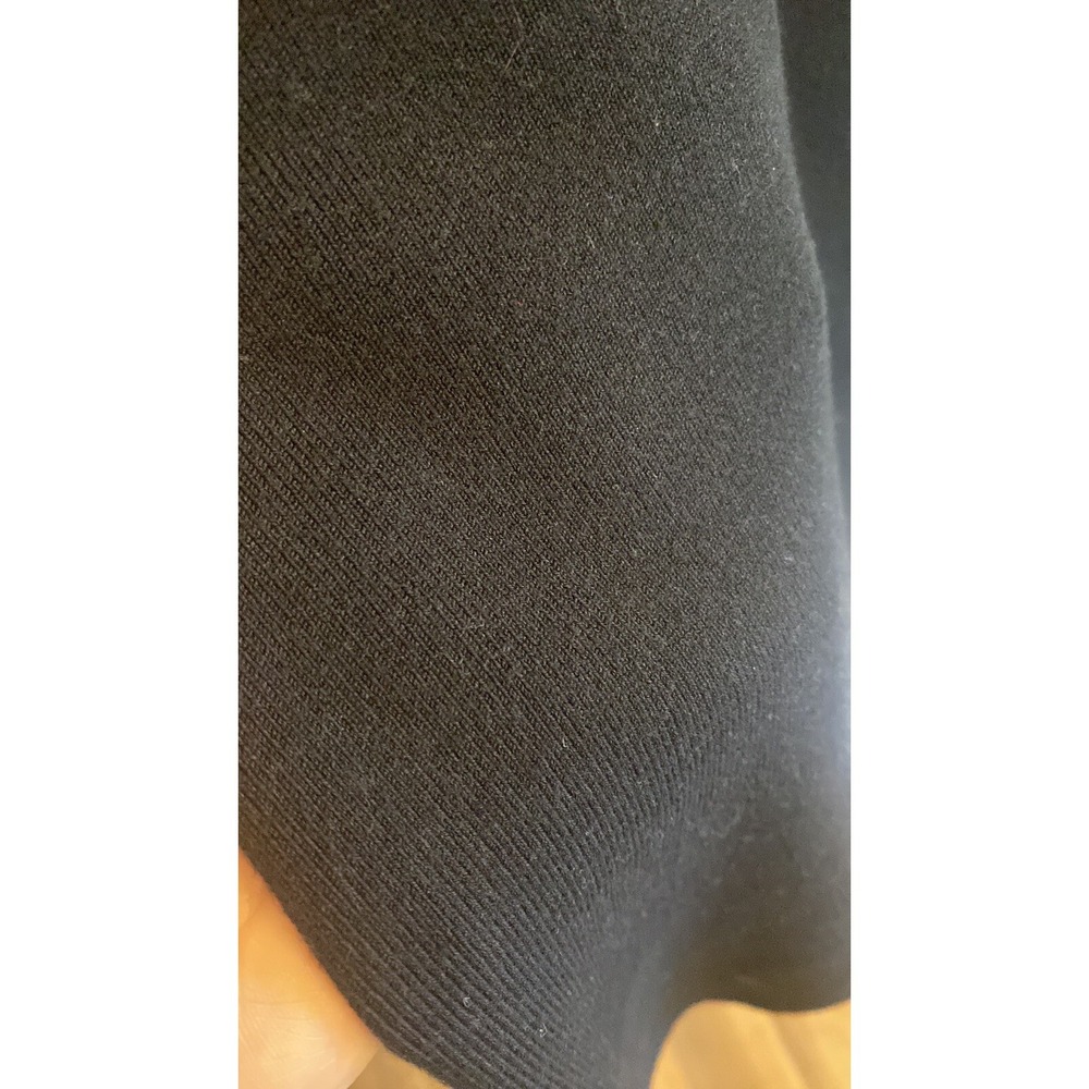 Derek Lam 10C Athleta Colorblock Sweater Dress Womens Size L Black Cream Lyocell - Picture 4 of 5